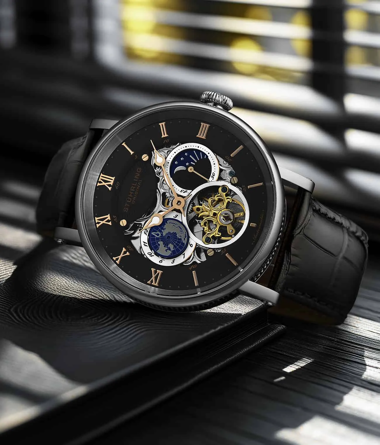 Dual Time Automatic Majestic 47mm Skeleton