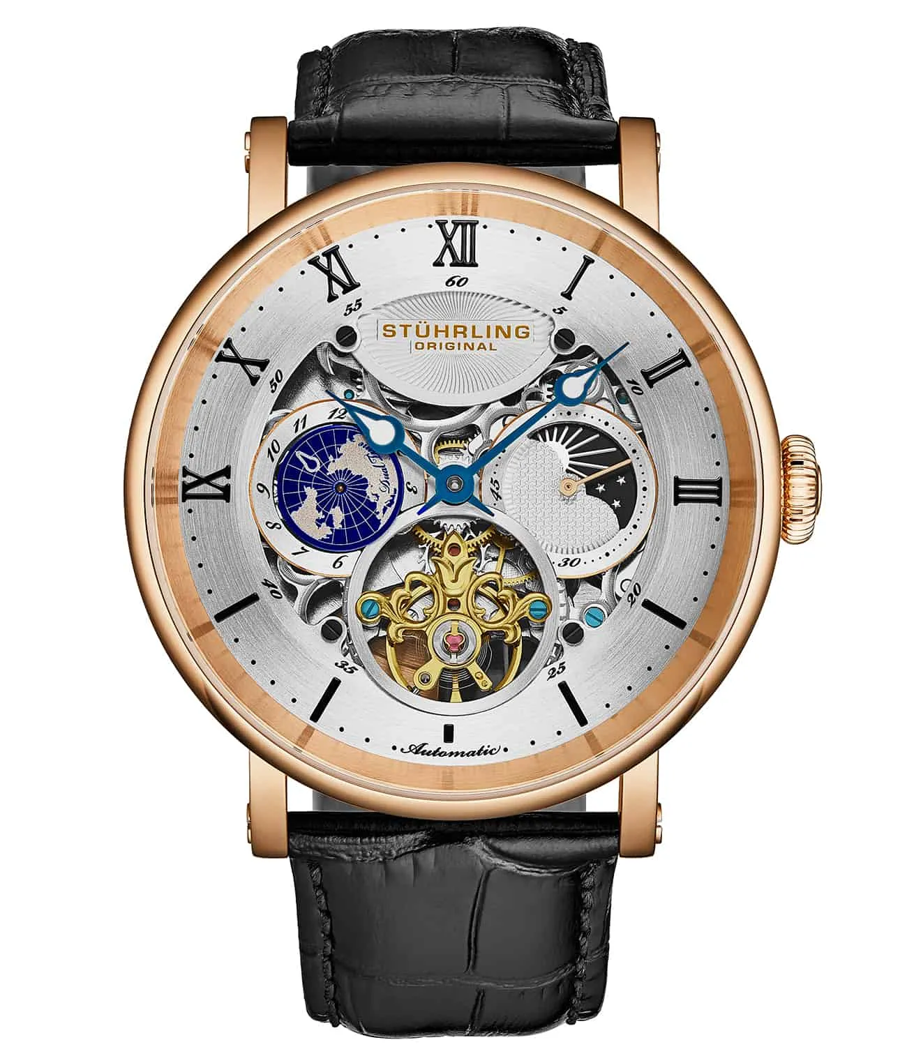 Dual Time Automatic Majestic 47mm Skeleton