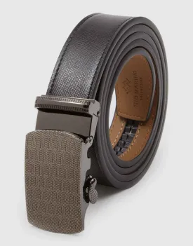 Filigree Crafted Leather Ratchet Belt