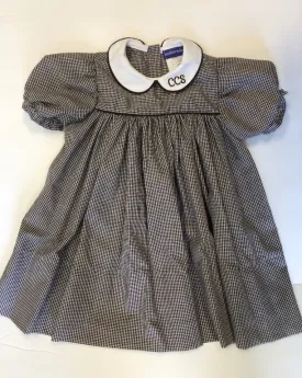 Gingham Dress Brown CCS