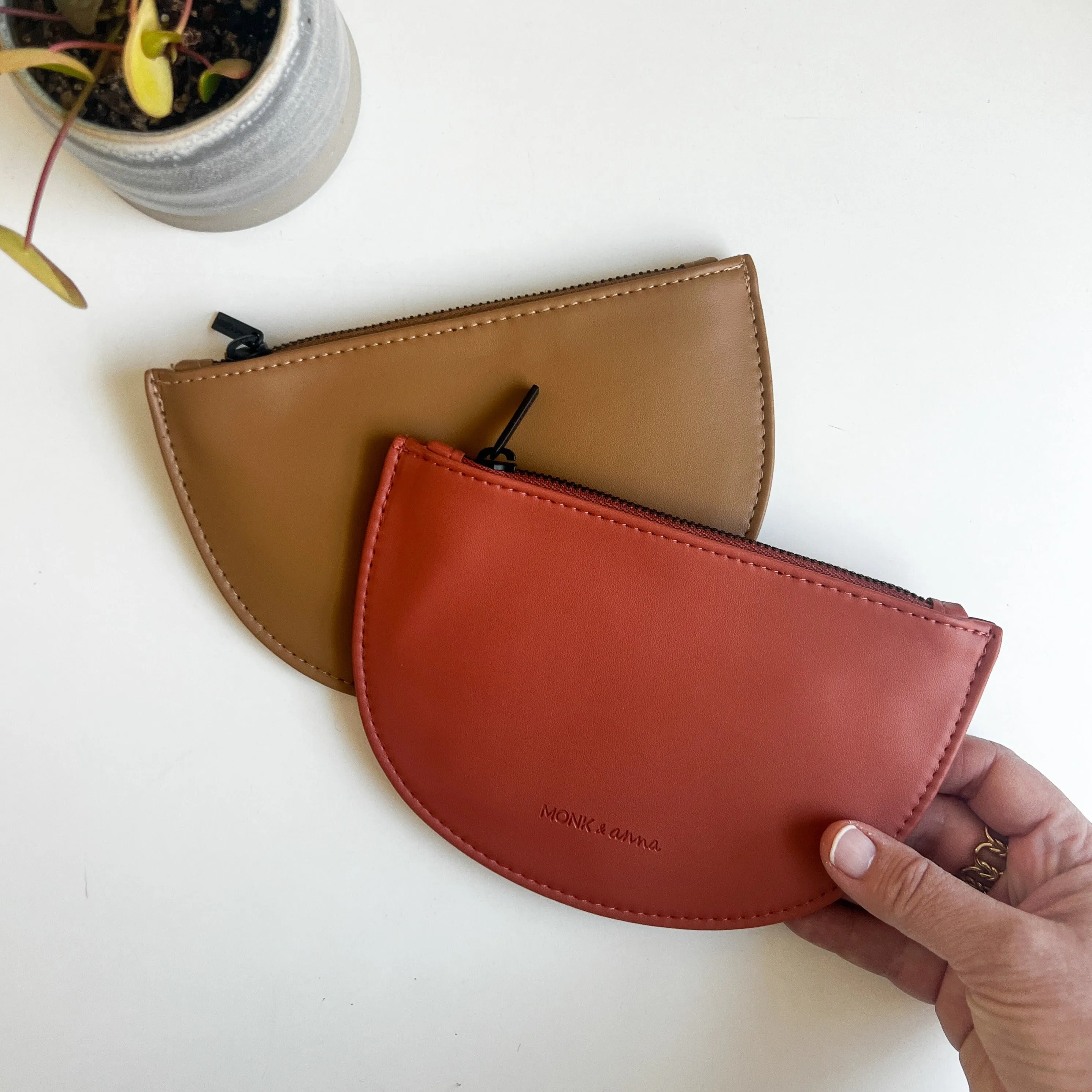 Half-Moon Leather Wallet