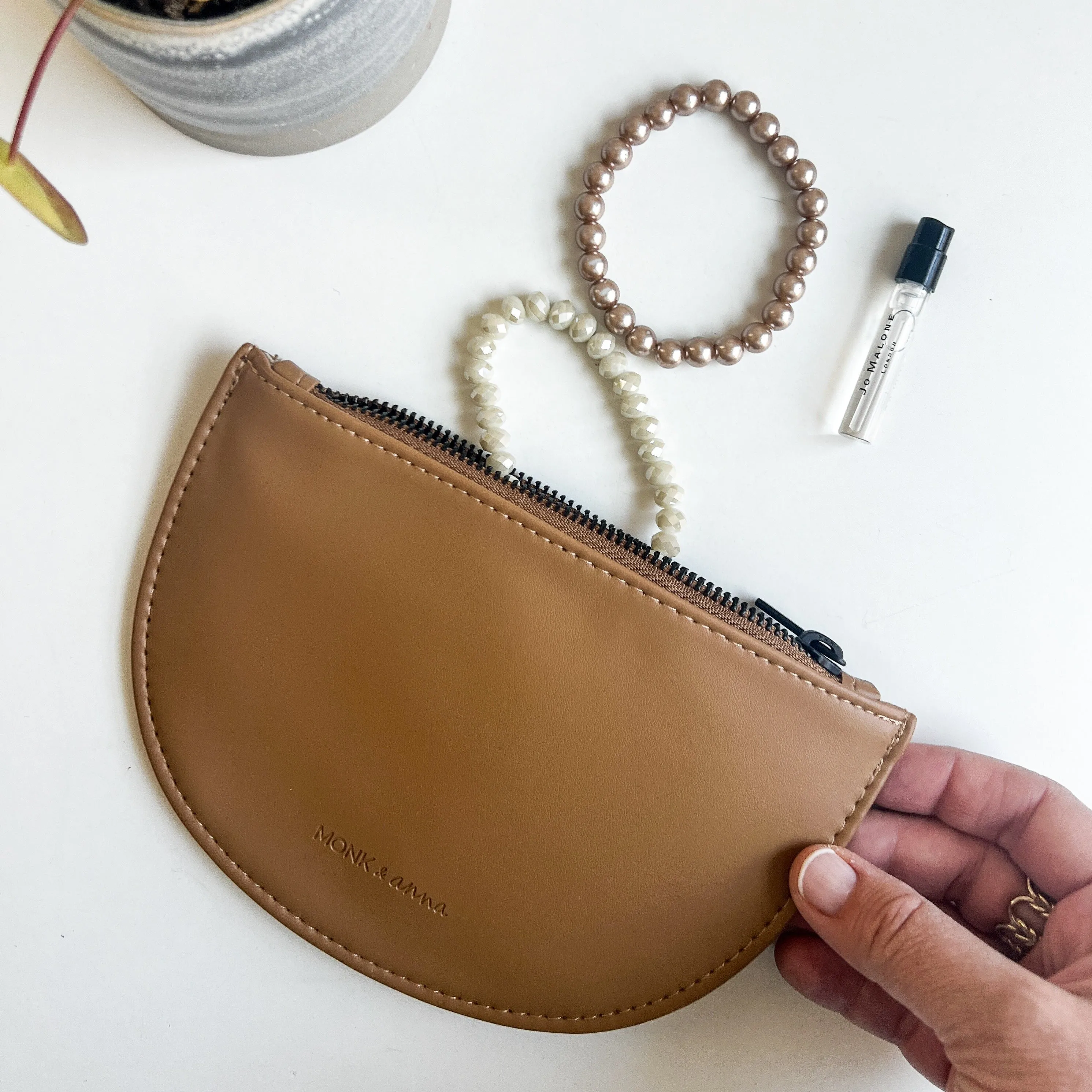 Half-Moon Leather Wallet