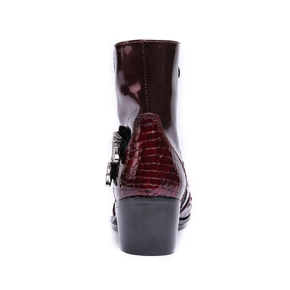 High Top Zip Boots for Men