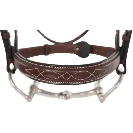 Huntley Equestrian Segwick Fancy Stitched Square Raised Noseband