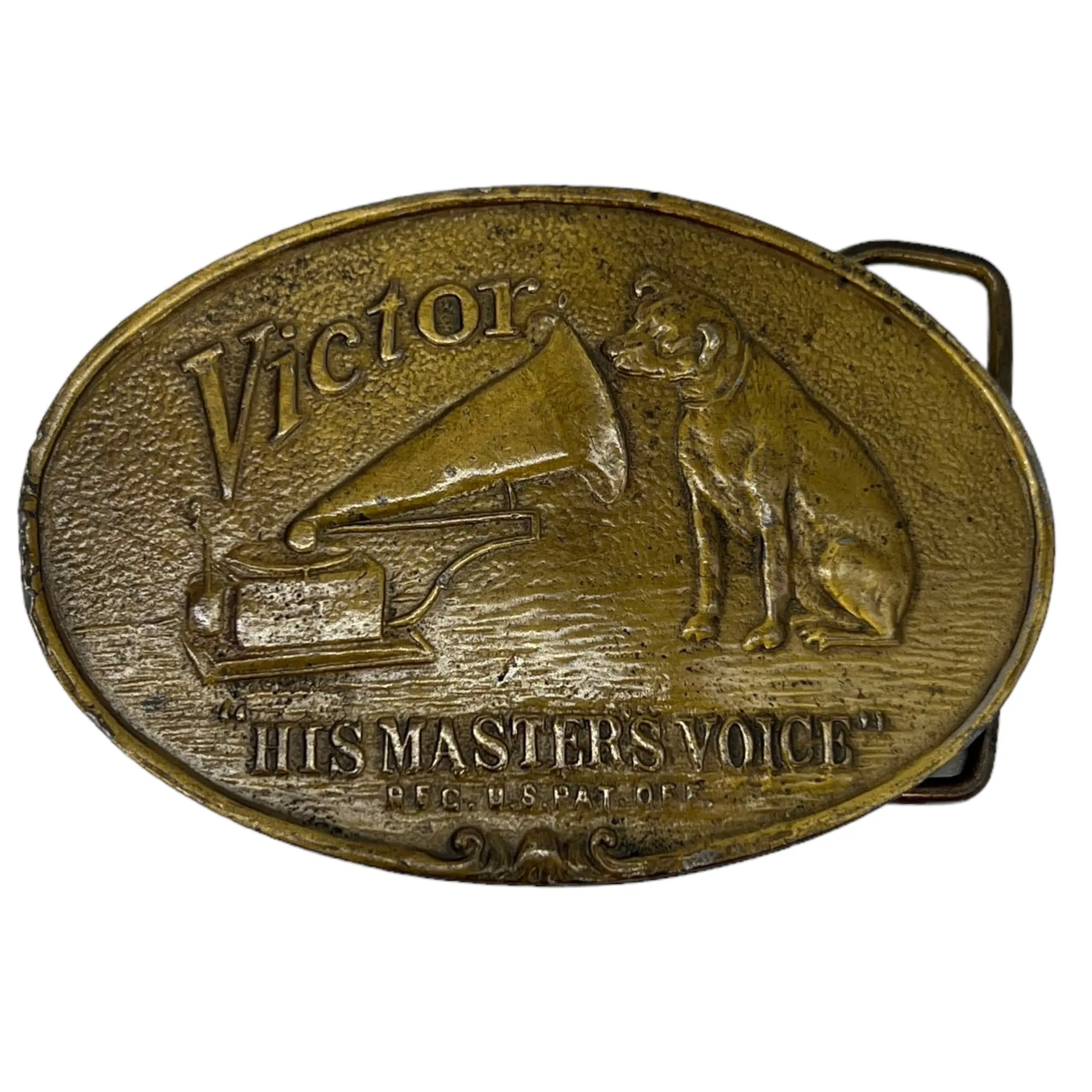 LEWIS BUCKLES - Vintage "Victor" Belt Buckle - Brass