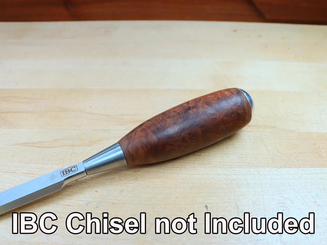 Limited Edition IBC Chisel Handle: Amboyna Burl