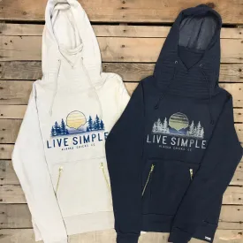 Live Simple Sunset Ninja Hoodie