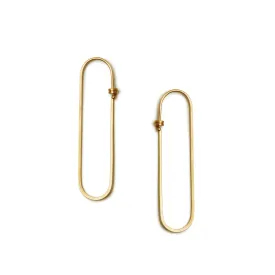 <!--ER991-->small ovalong dainty hoops