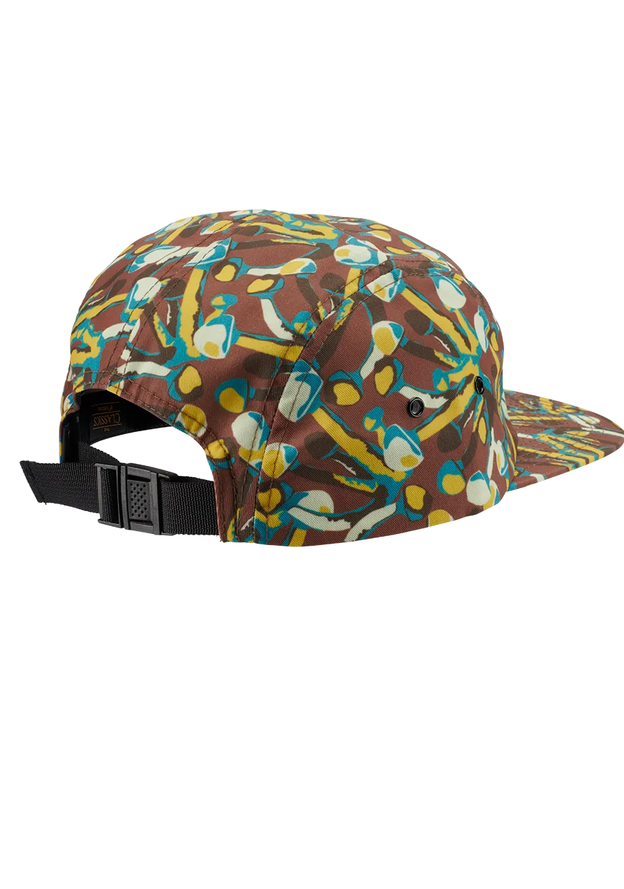 Mikey 5 Panel Hat - Brown / Multi