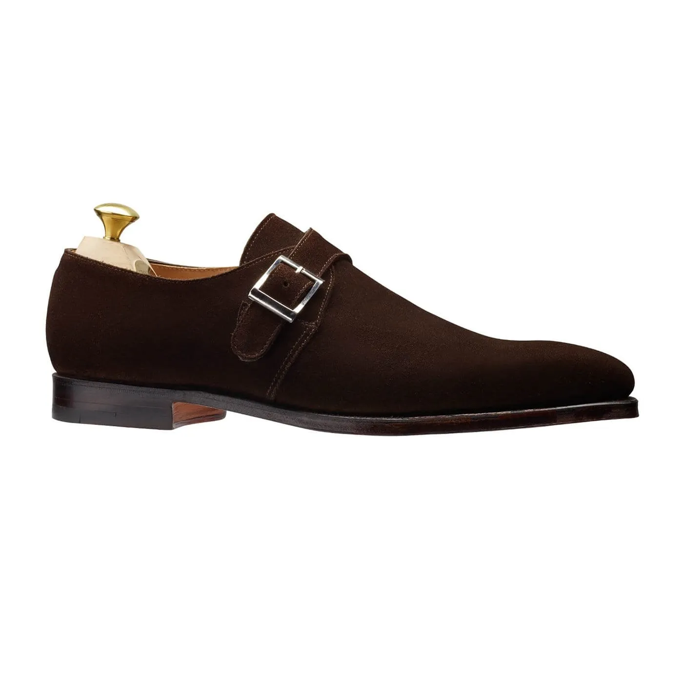 Monkton Dark Brown Calf Suede