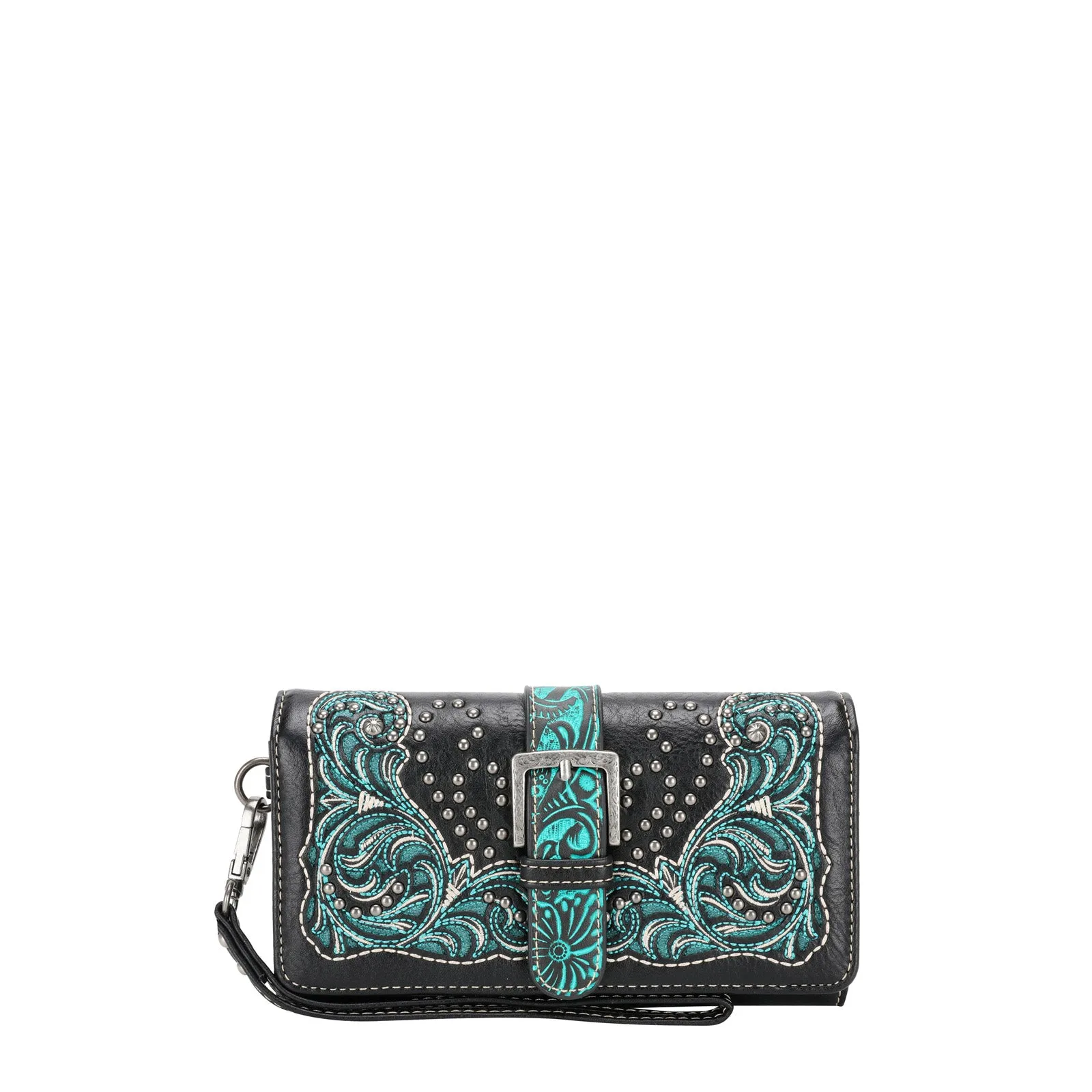 MW1143-W018 Montana West Cut-Out/Buckle Collection Wallet