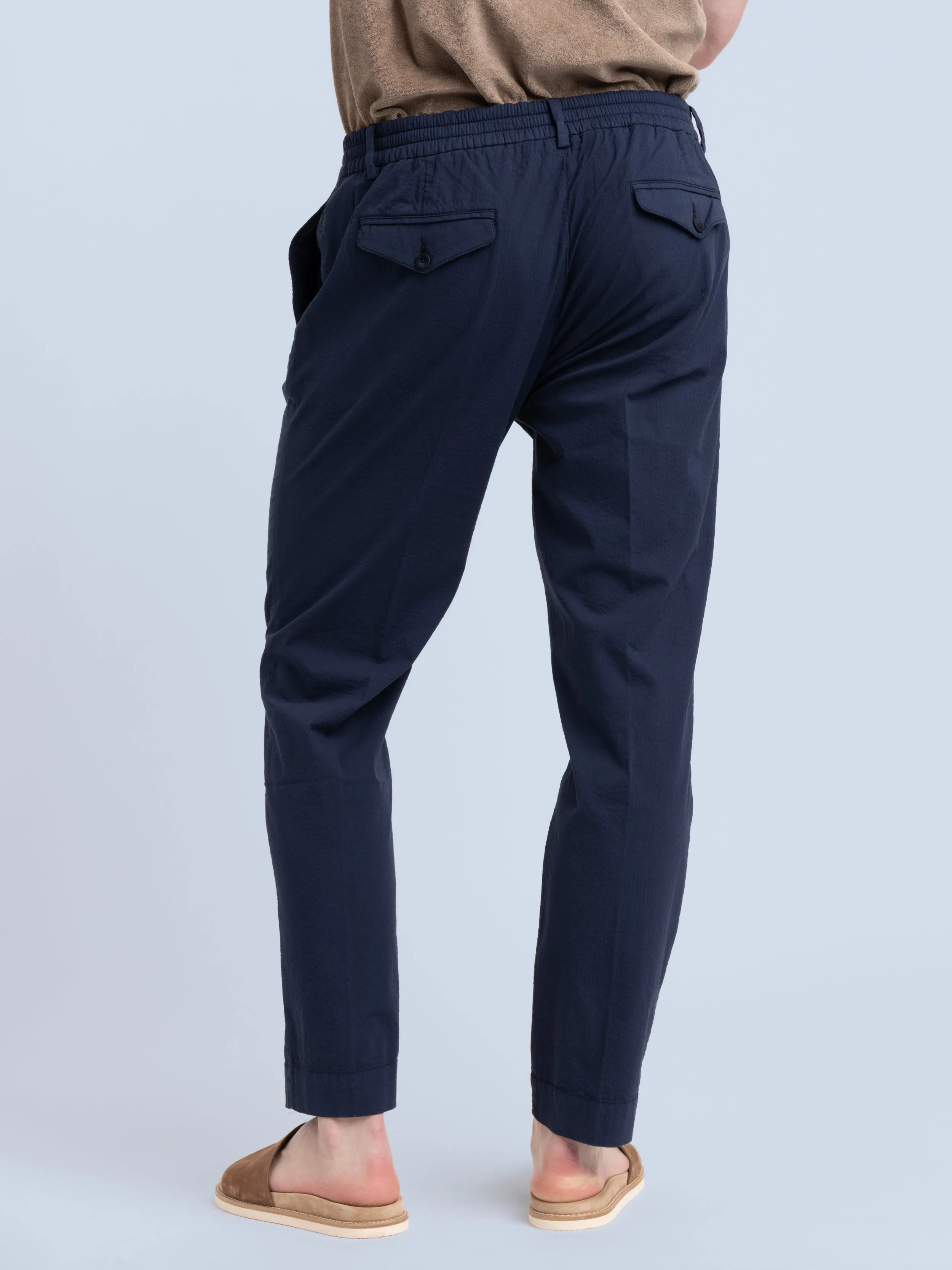 Navy Cotton Weiss Trouser