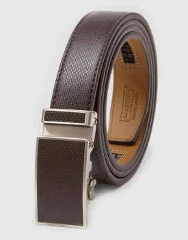 Netted Crafted Leather Ratchet Belt