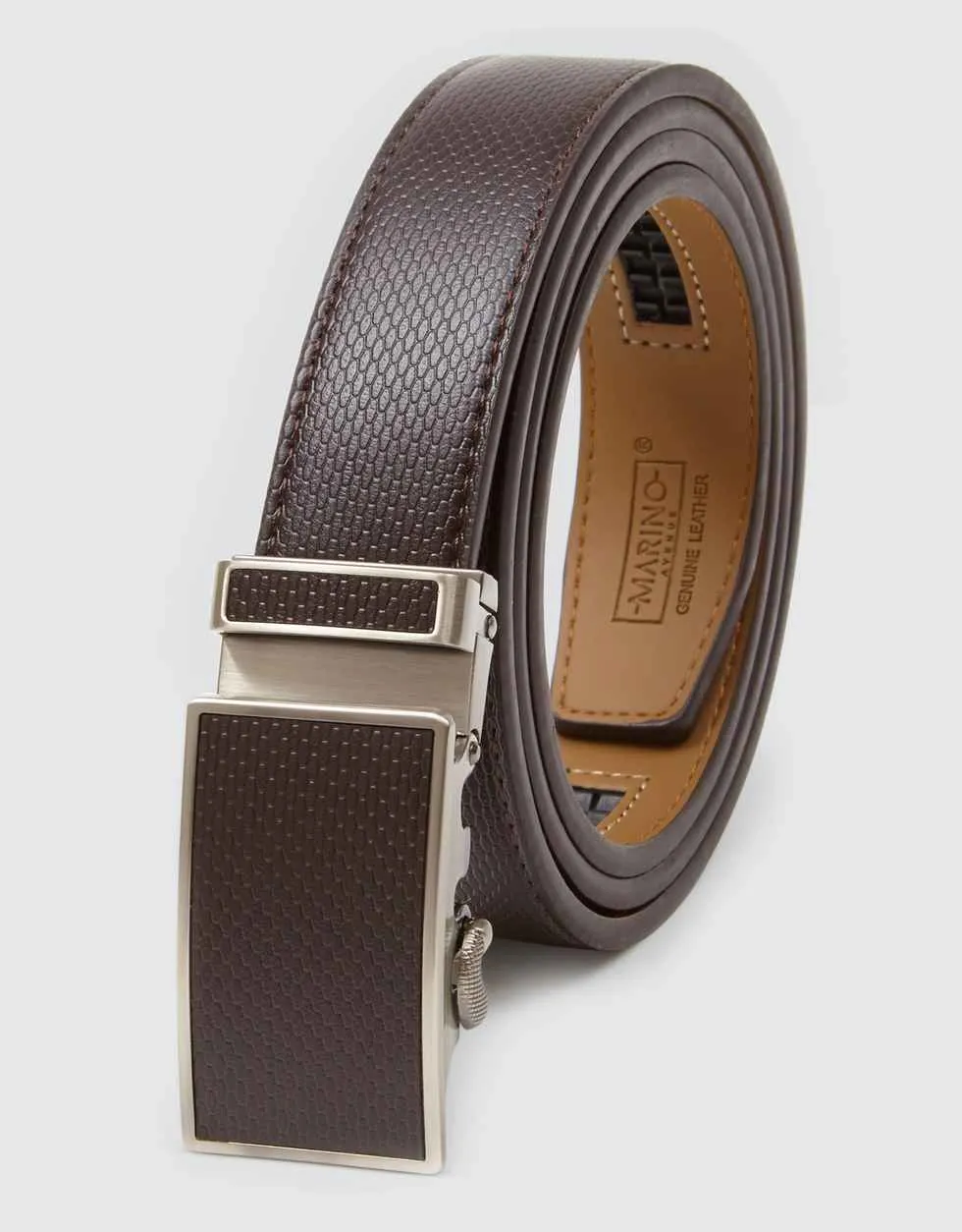 Netted Crafted Leather Ratchet Belt