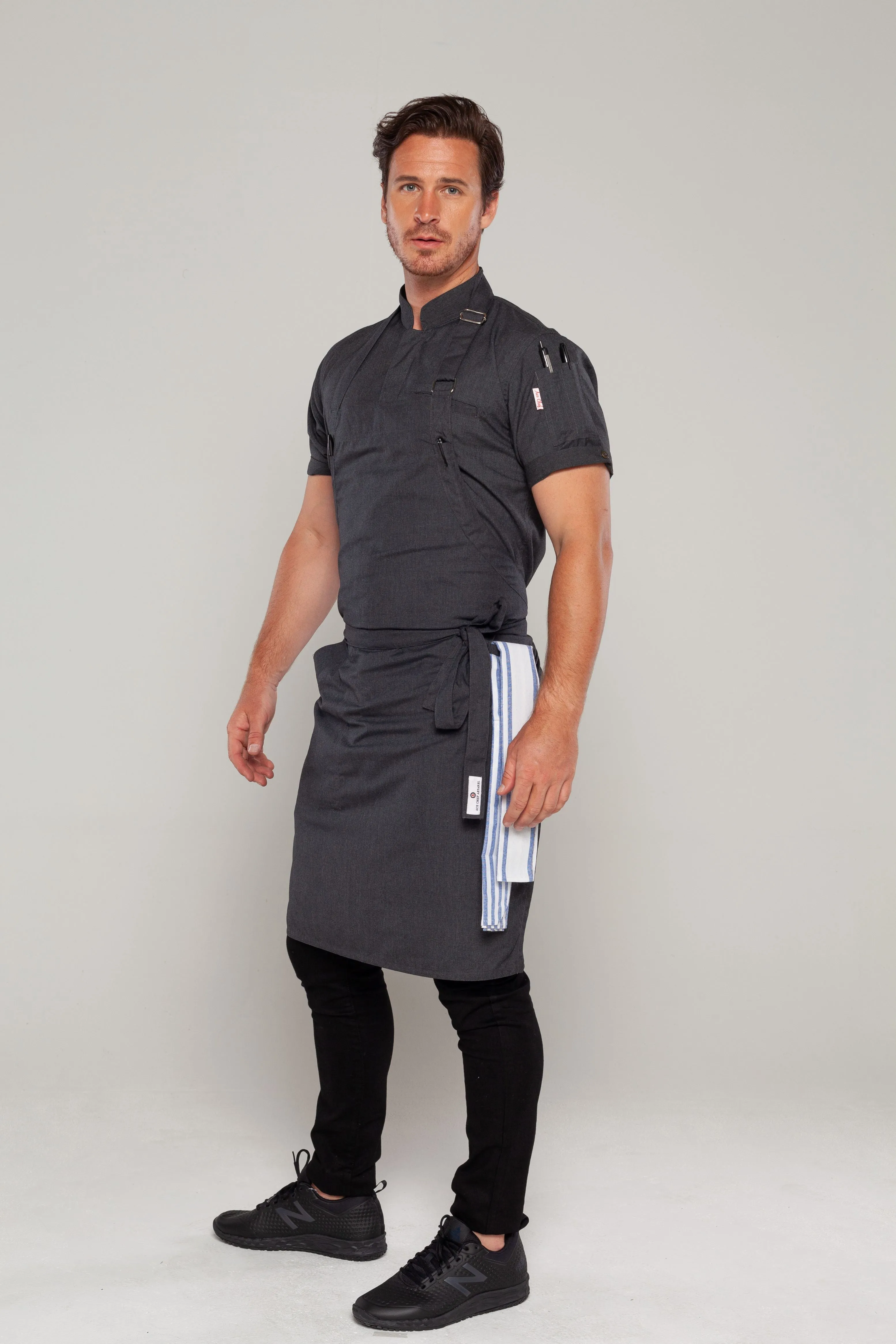 Niche Charcoal Grey bib Chef Apron one size