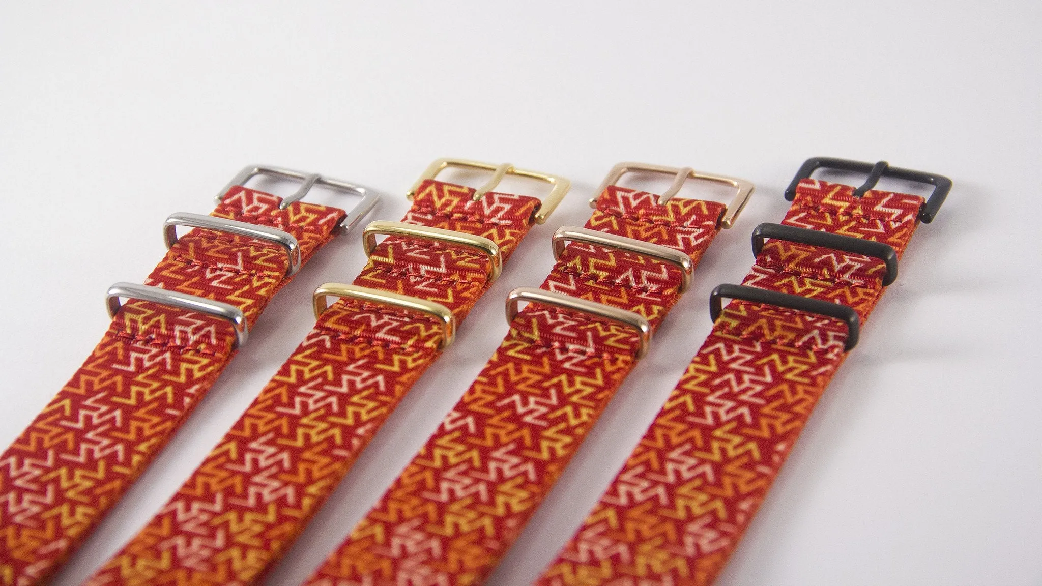 Orange Tangy Graphic Watch Strap