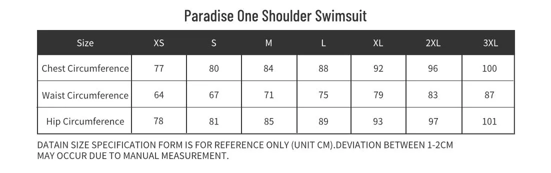 Paradise One Shoulder Swimsuit