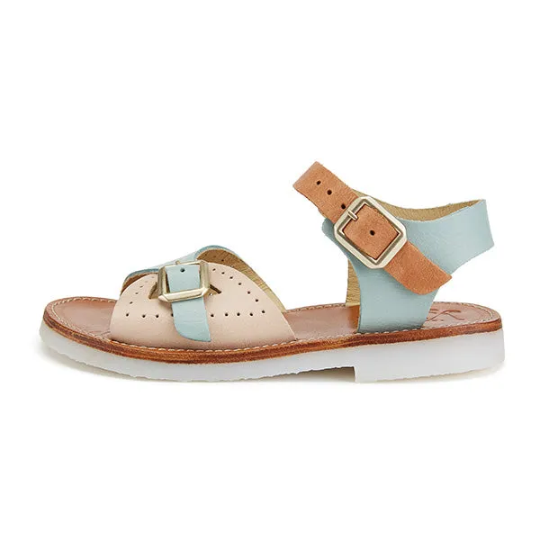 Pearl Kids Sandal Multi-Block Pale Leather