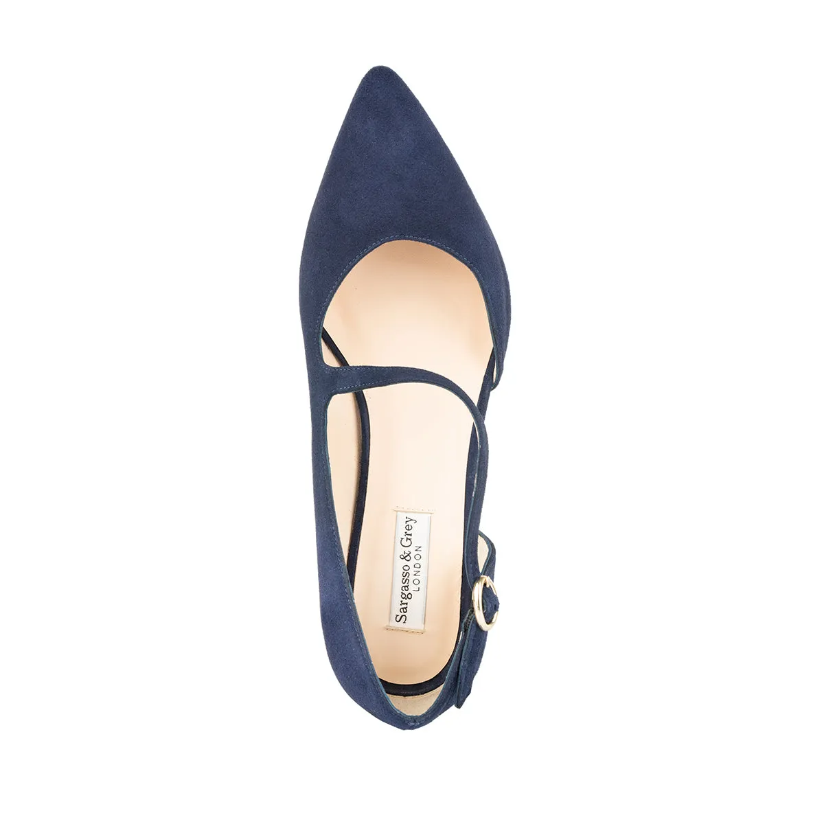 Penelope Extra-Wide Fit Shoes - Navy Suede