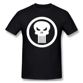 PUNISHER White Skull T-Shirt for Men