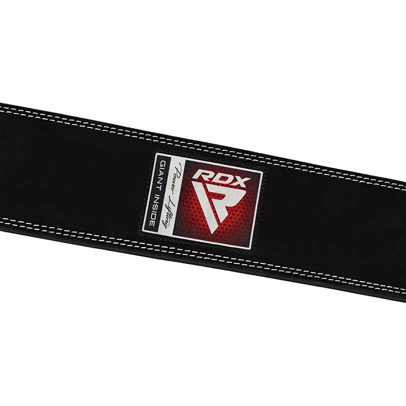 RDX 4PB Suede Leather Black Powerlifting Belt