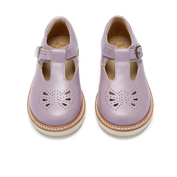 Rosie T-Bar Kids Shoe Lilac Leather