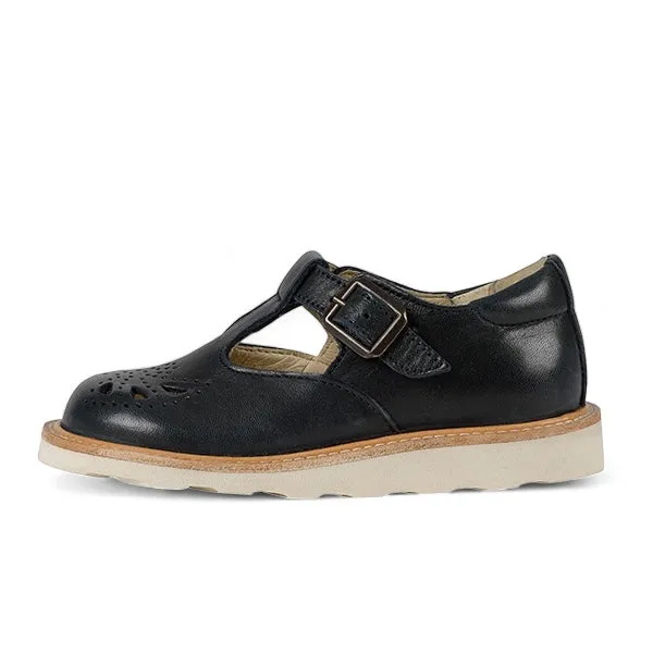 Rosie T-Bar Kids Shoe Navy Leather