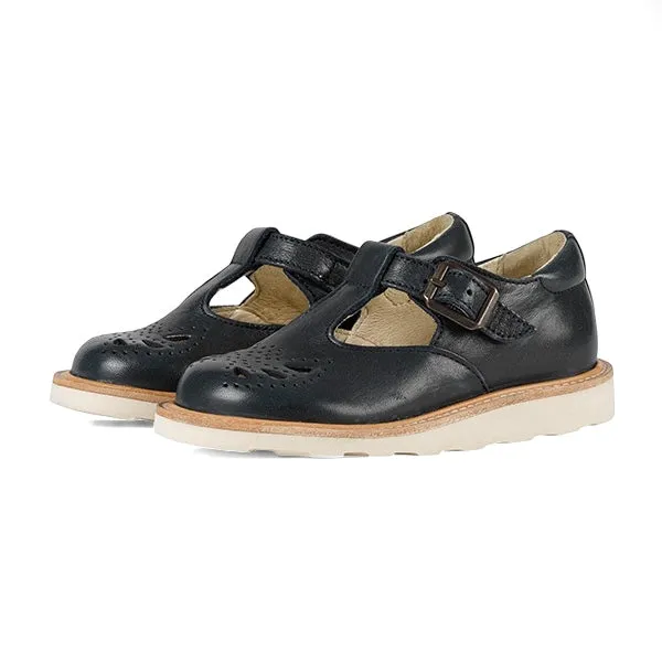 Rosie T-Bar Kids Shoe Navy Leather