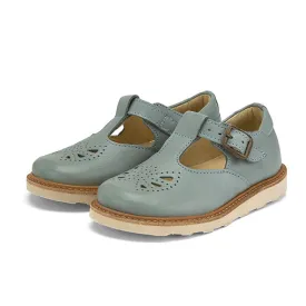 Rosie T-Bar Kids Shoe Smokey Sage Leather