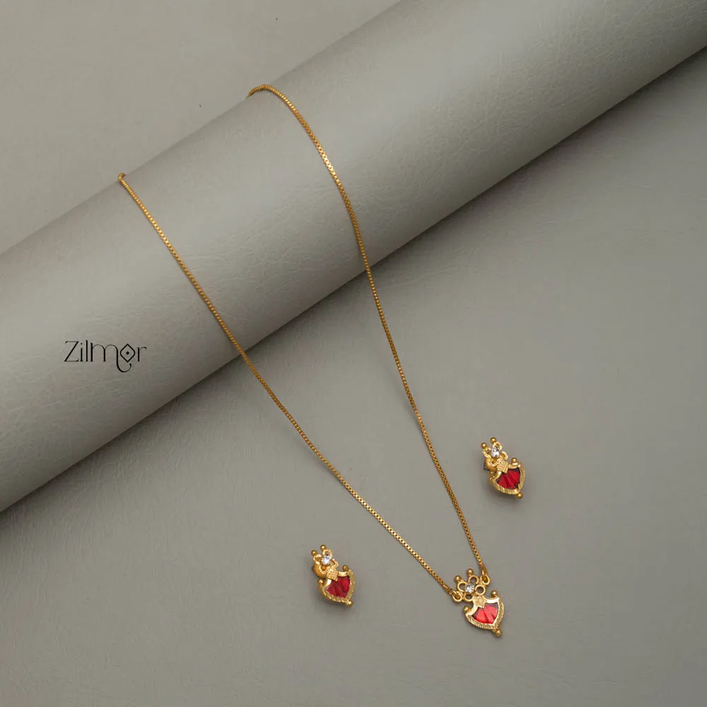 Simple Palakka Necklace Set