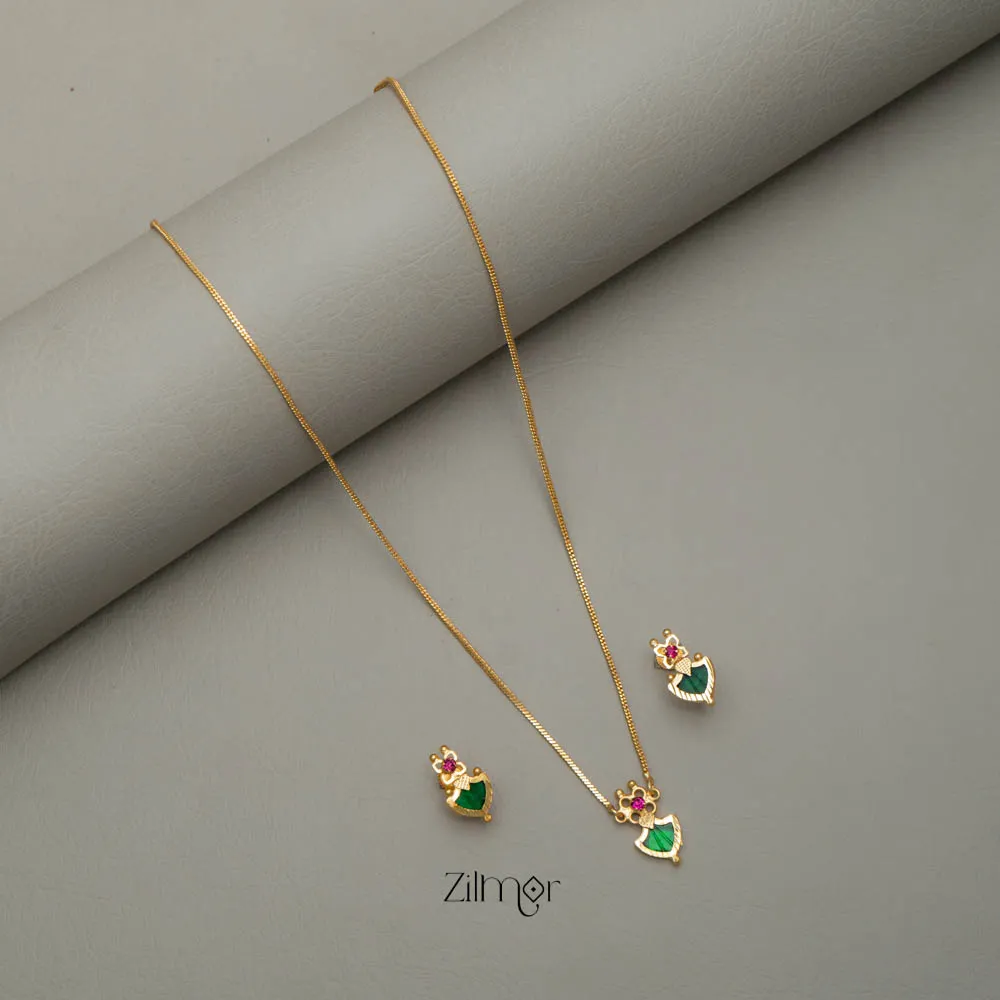 Simple Palakka Necklace Set