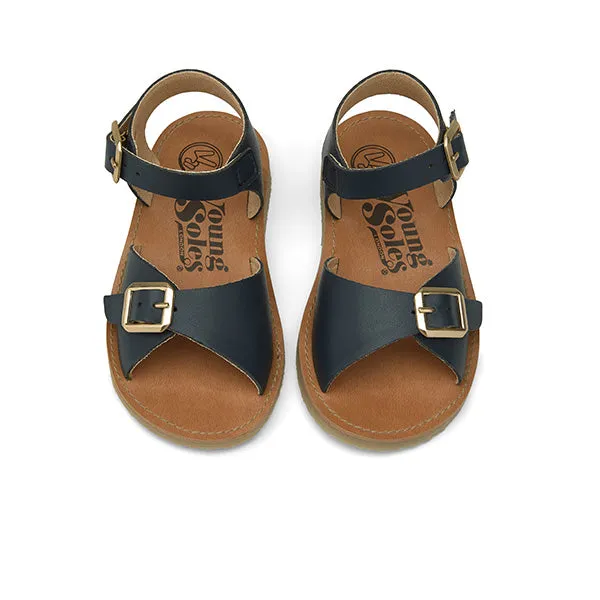 Sonny Vegan Kids Sandal Navy Synthetic Leather