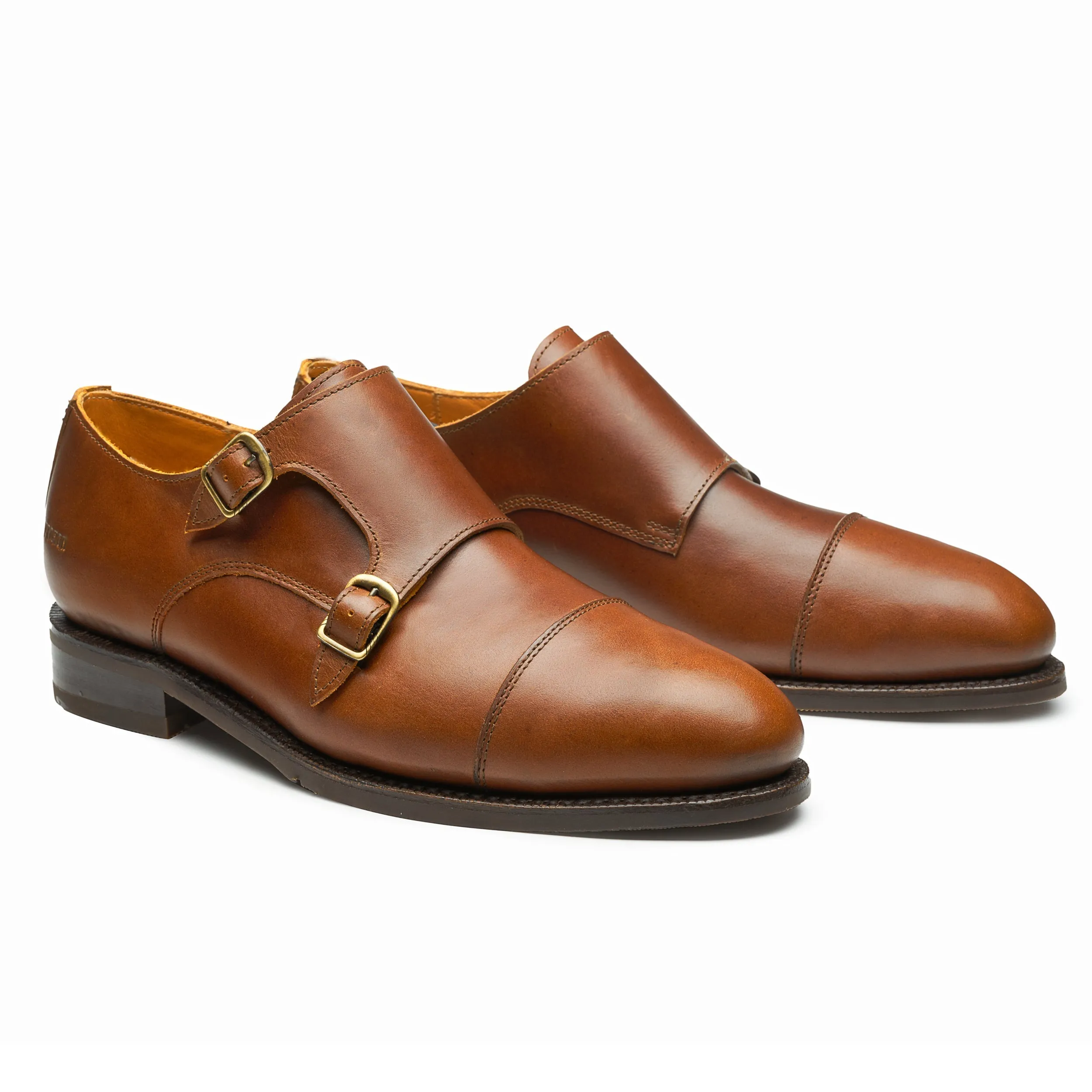 STEEL TOE MONK STRAP SHOE DANTE AMBER