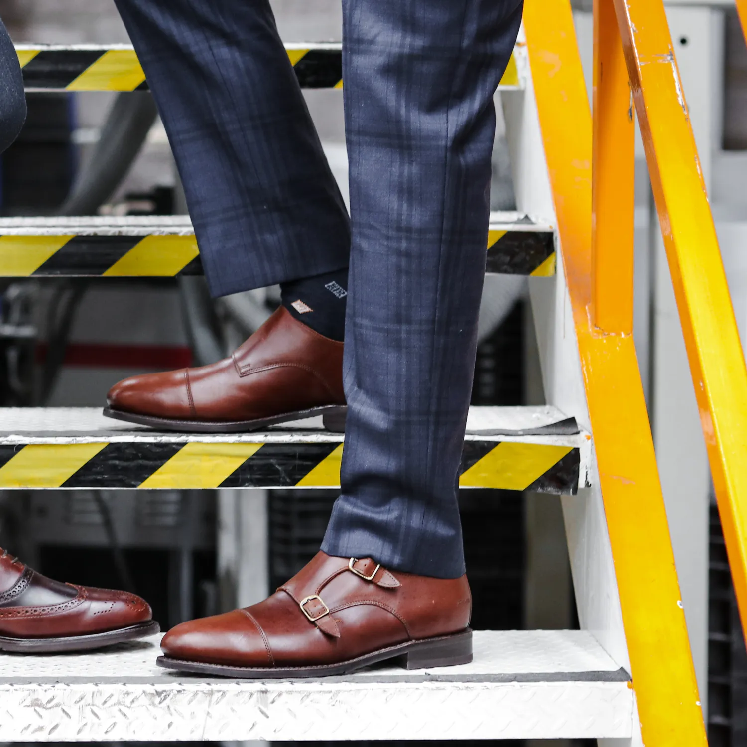 STEEL TOE MONK STRAP SHOE DANTE AMBER