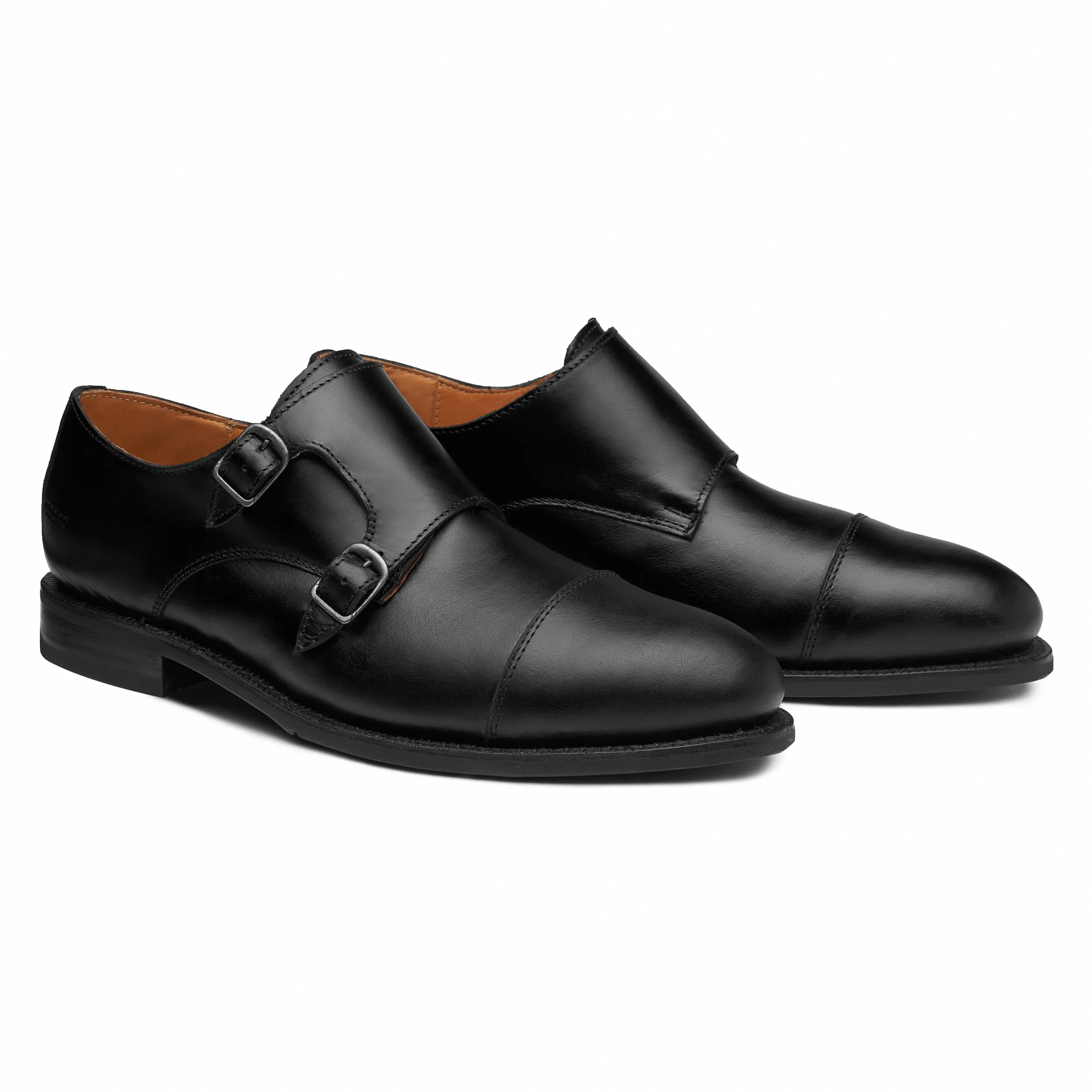 STEEL TOE MONK STRAP SHOE DANTE BLACK