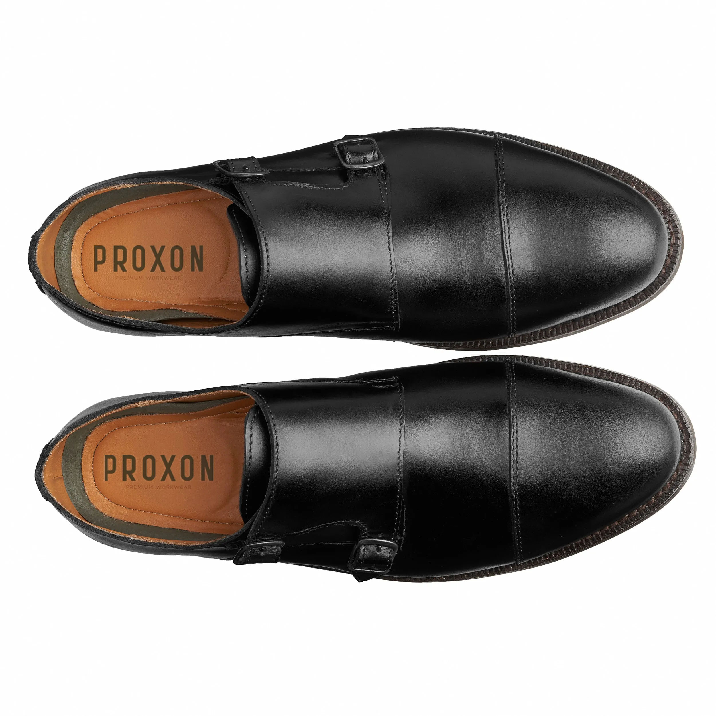 STEEL TOE MONK STRAP SHOE DANTE BLACK