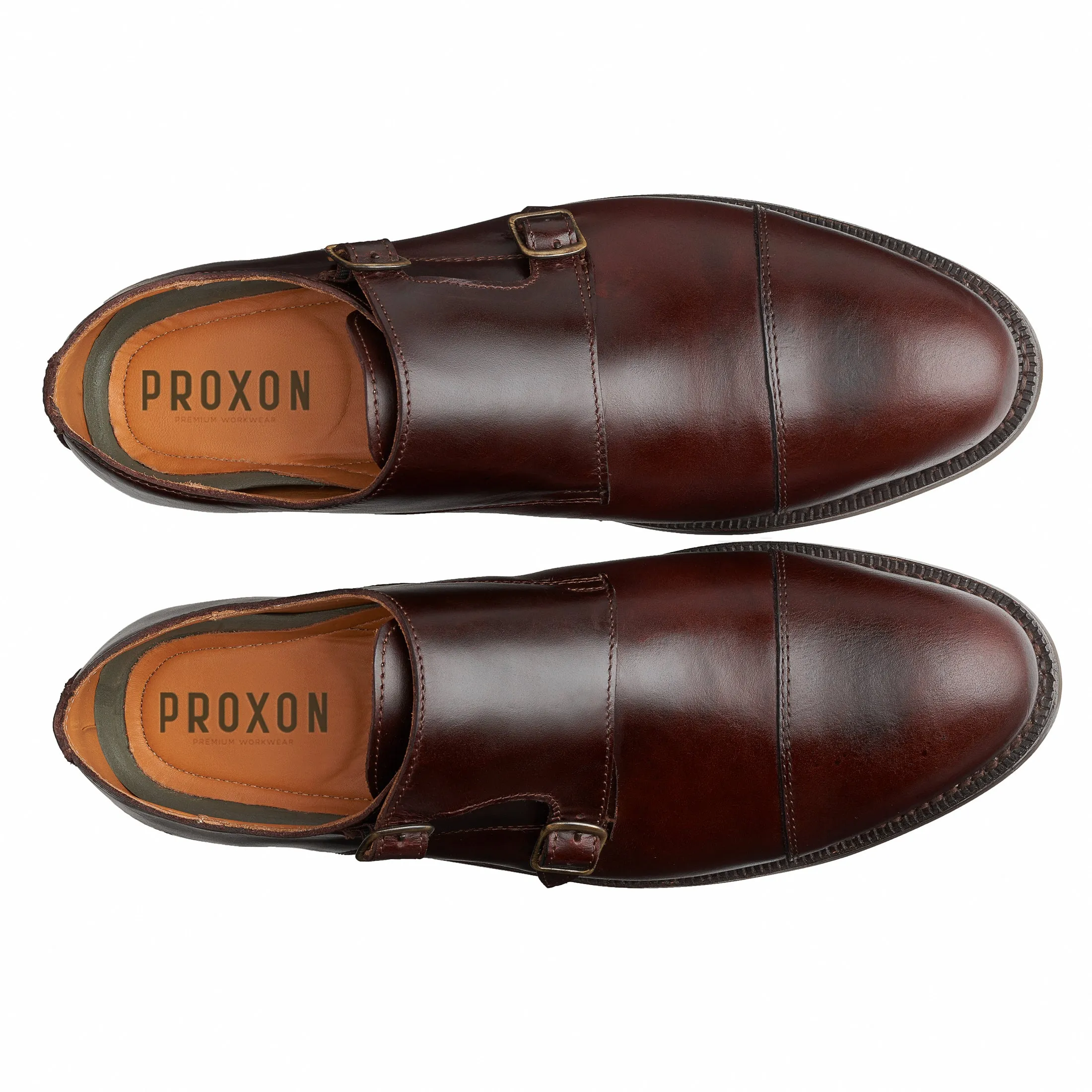 STEEL TOE MONK STRAP SHOE DANTE BROWN