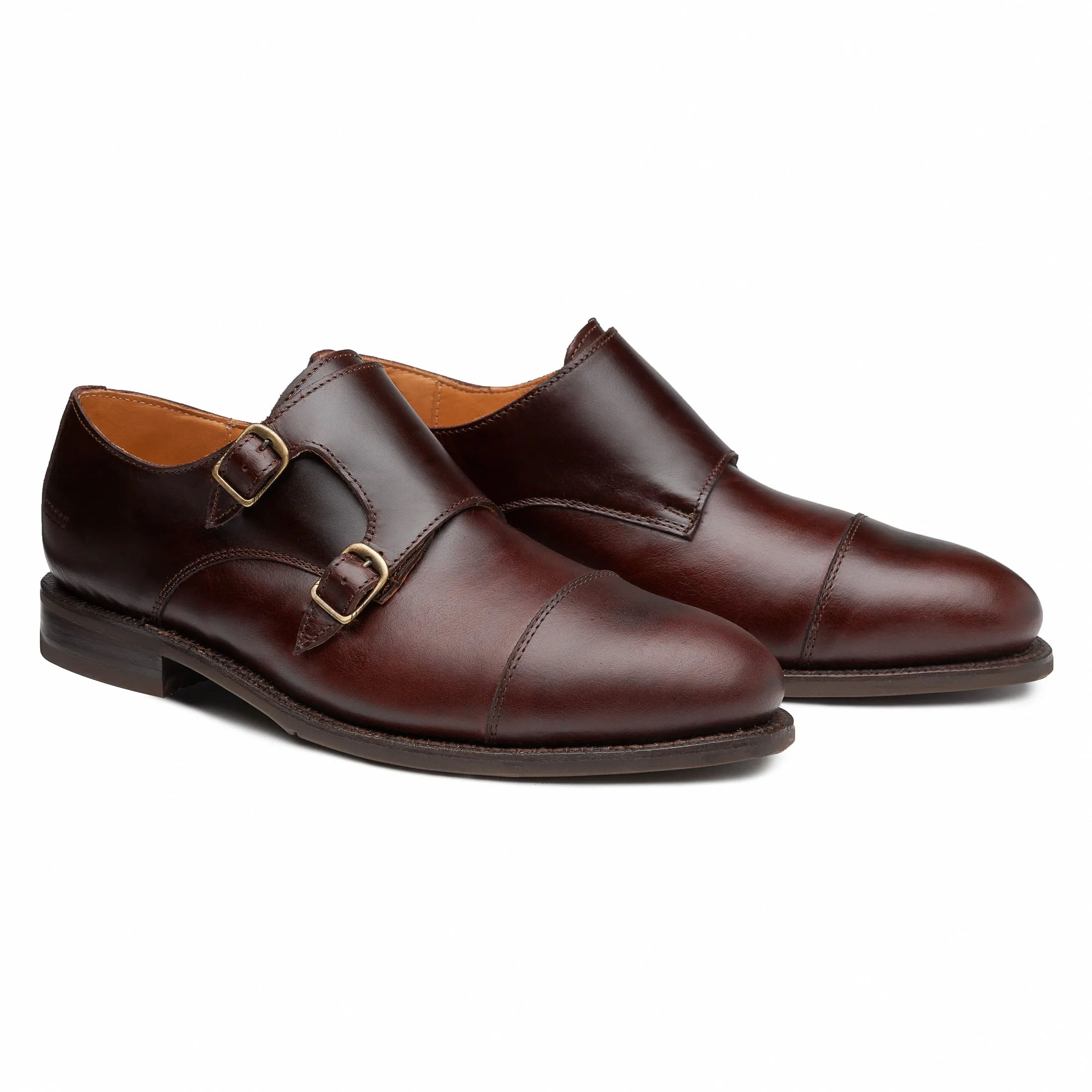 STEEL TOE MONK STRAP SHOE DANTE BROWN