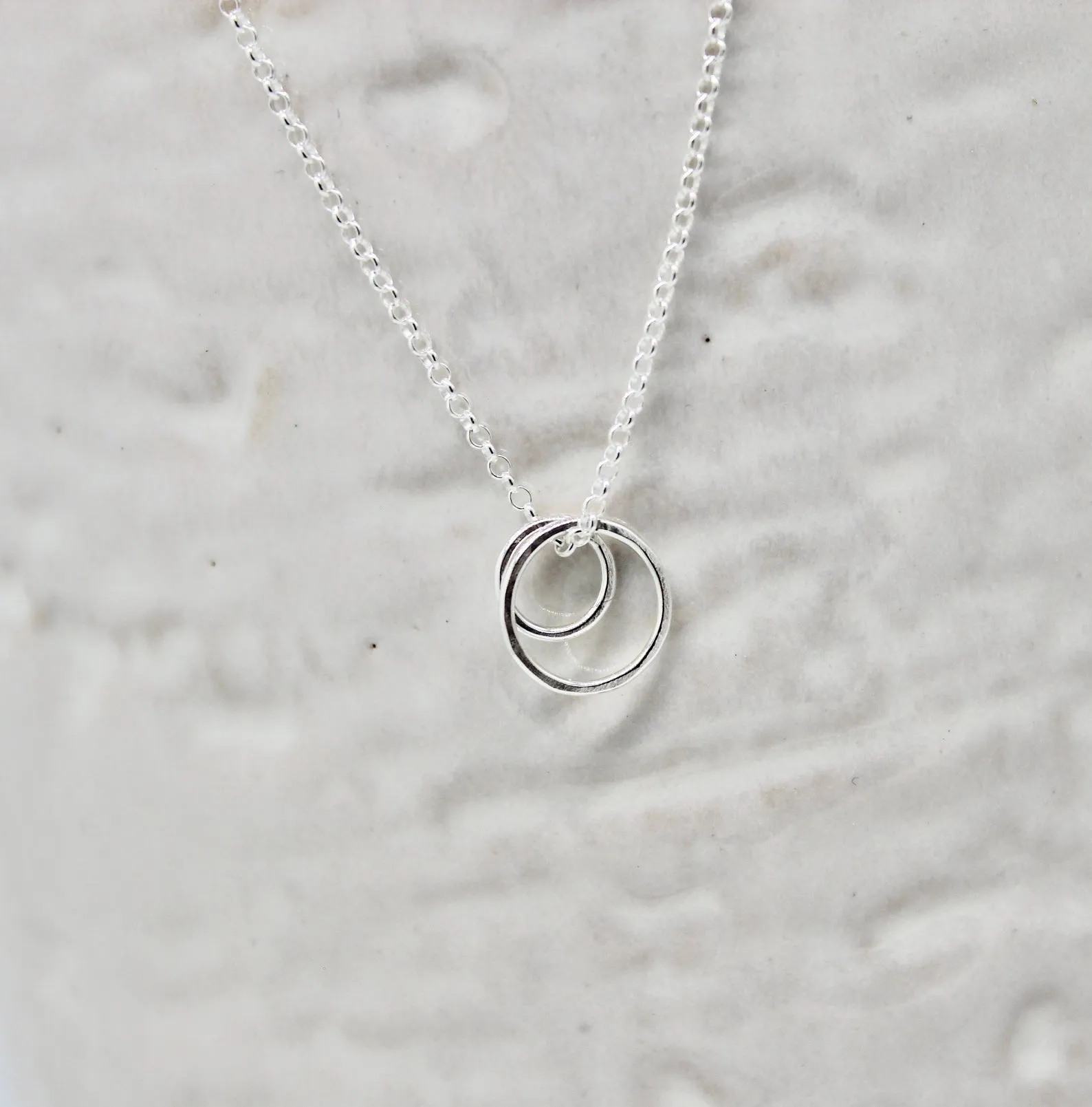 Sterling Silver Circles Necklace