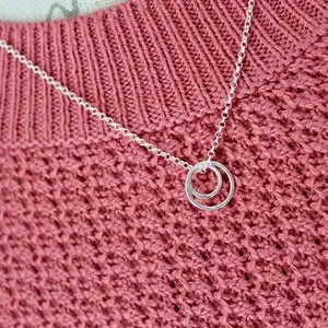 Sterling Silver Circles Necklace