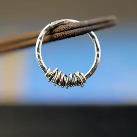 Tangled Silver Septum or Nose Ring