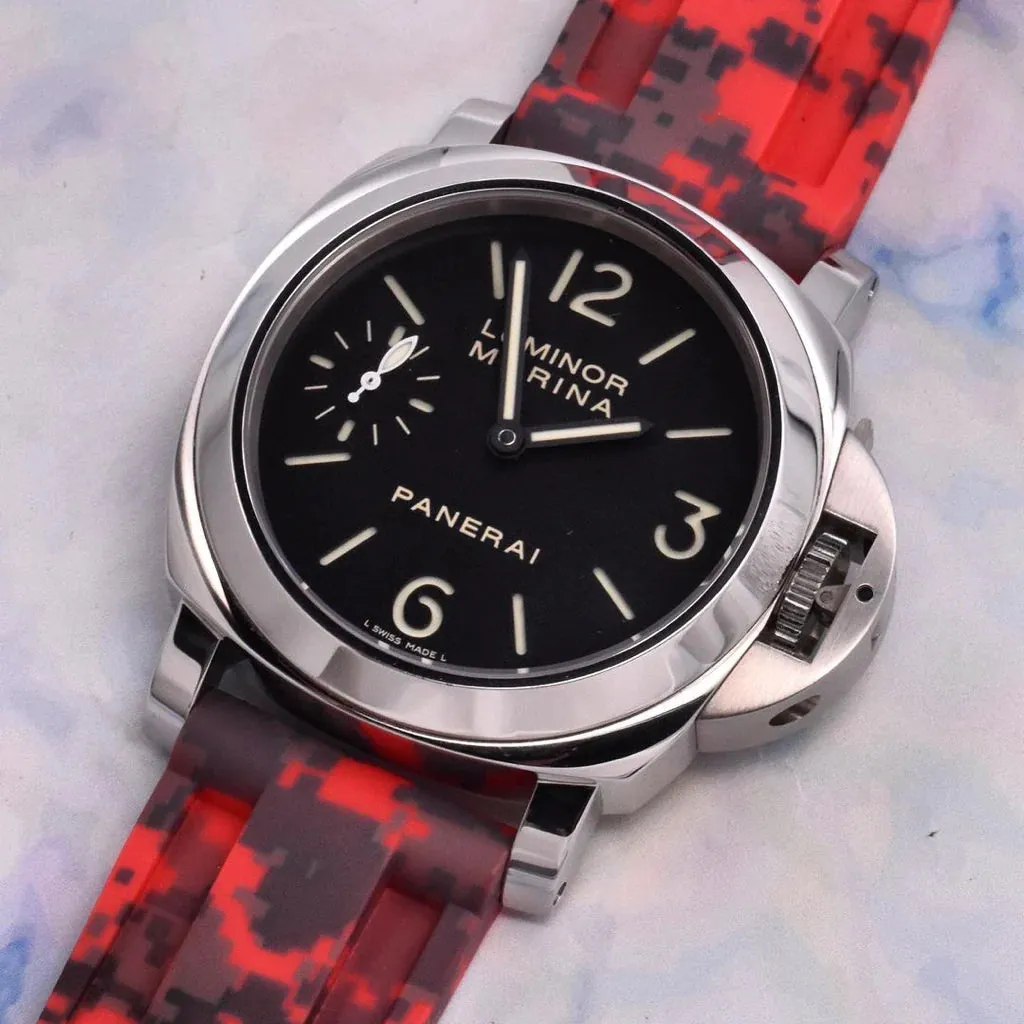 Tempomat- 24mm Red Digi Camo Rubber Strap