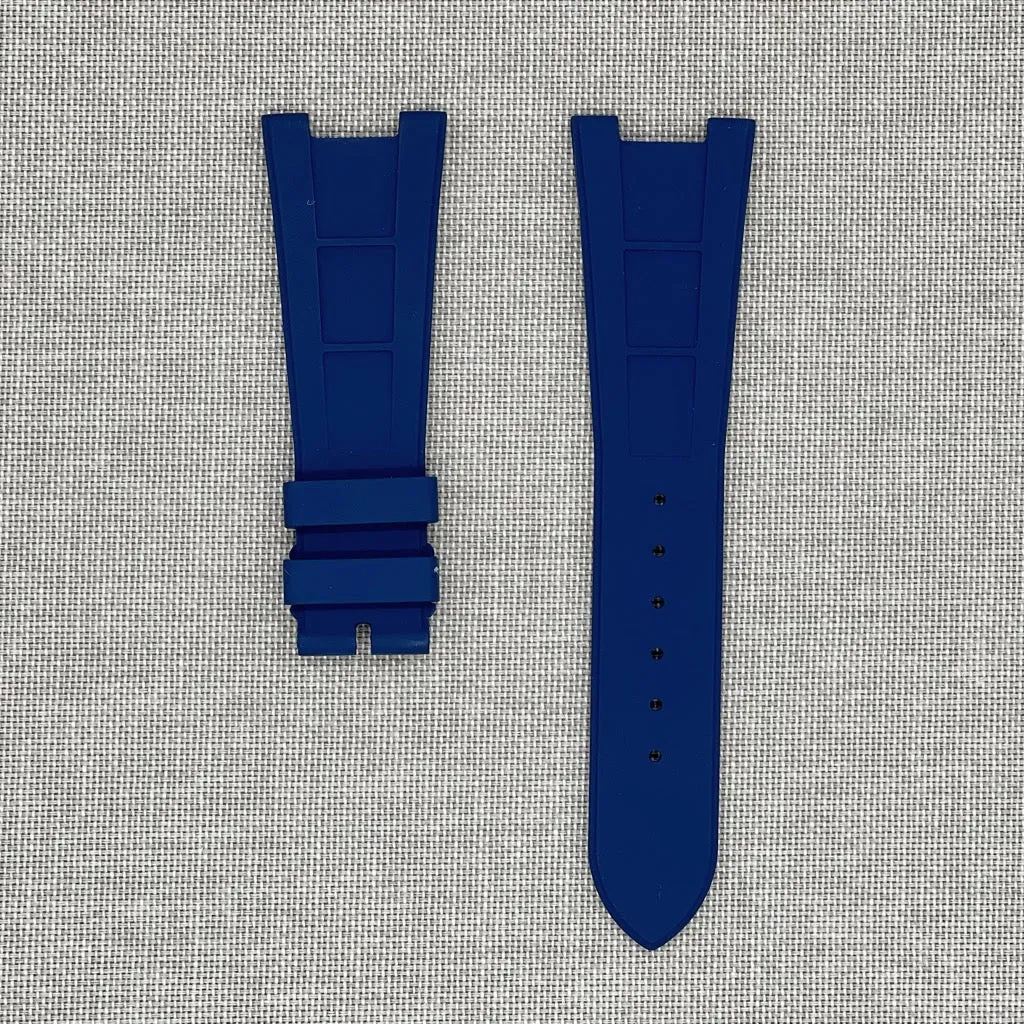 Tempomat -FKM Vulcanized Navy Blue Rubber Strap for Patek Nautilu