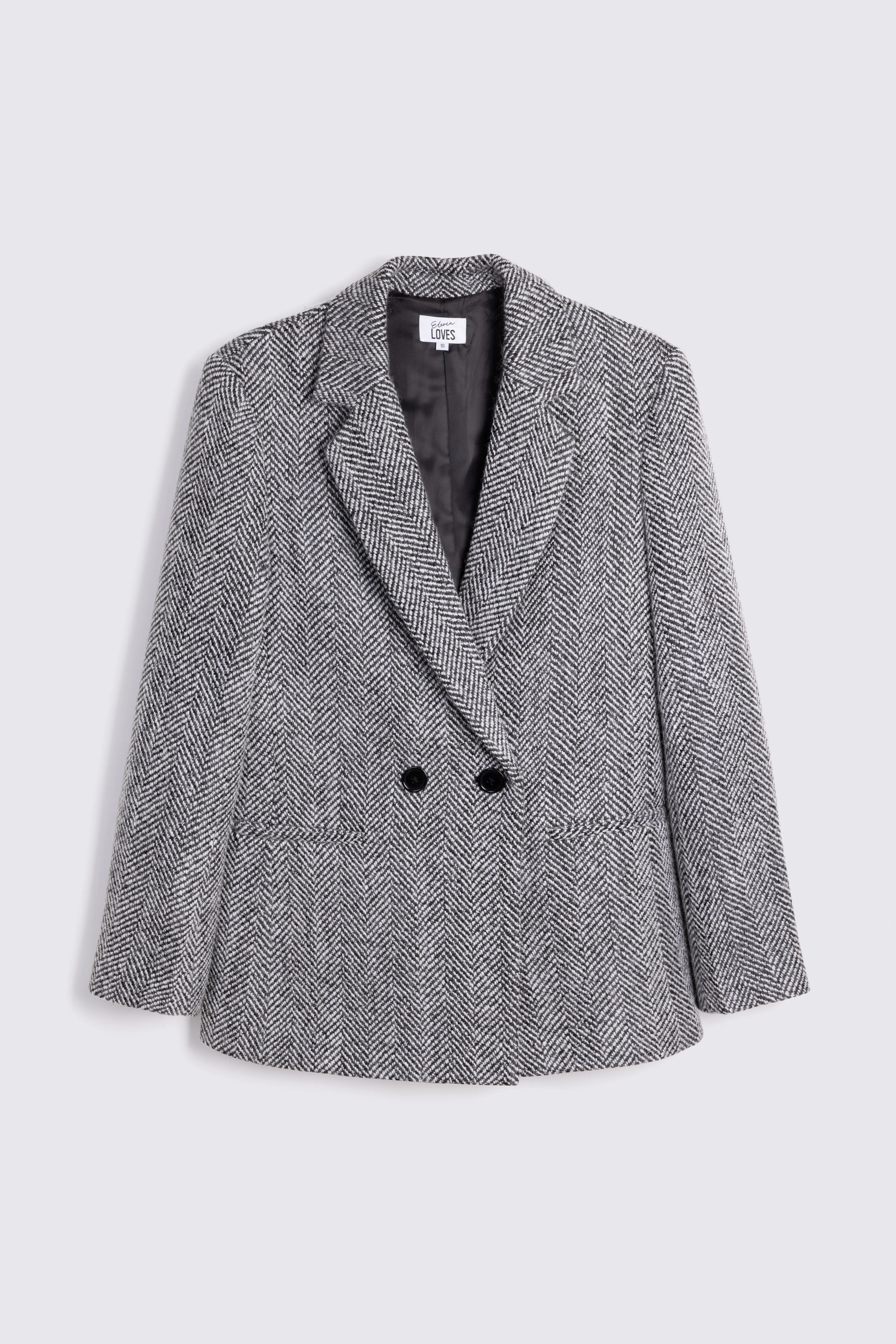 TEYHA TWEED BLAZER (BLACK/WHITE)