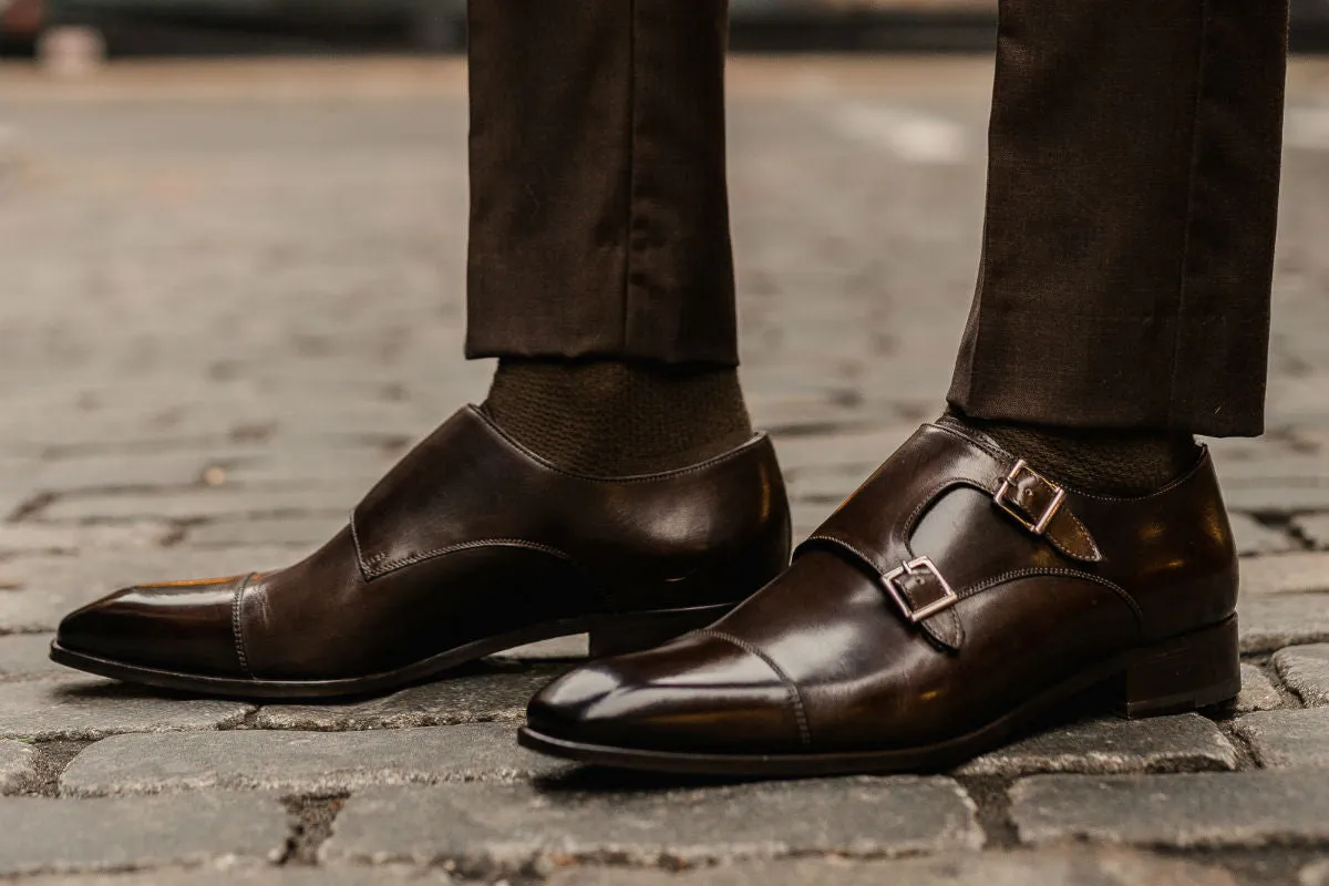 The Burton Double Monk Strap - Chocolate