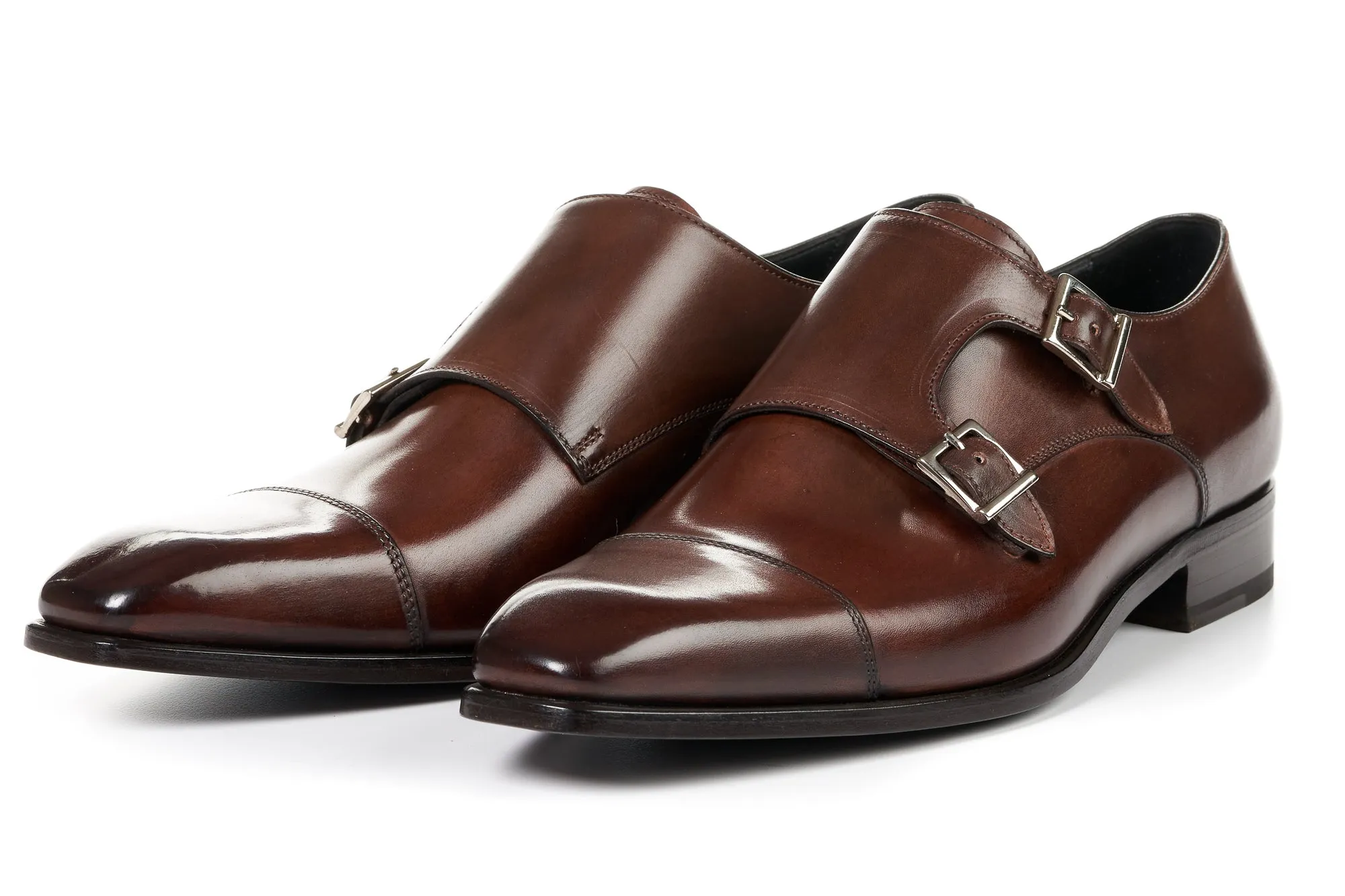 The Burton Double Monk Strap - Marrone