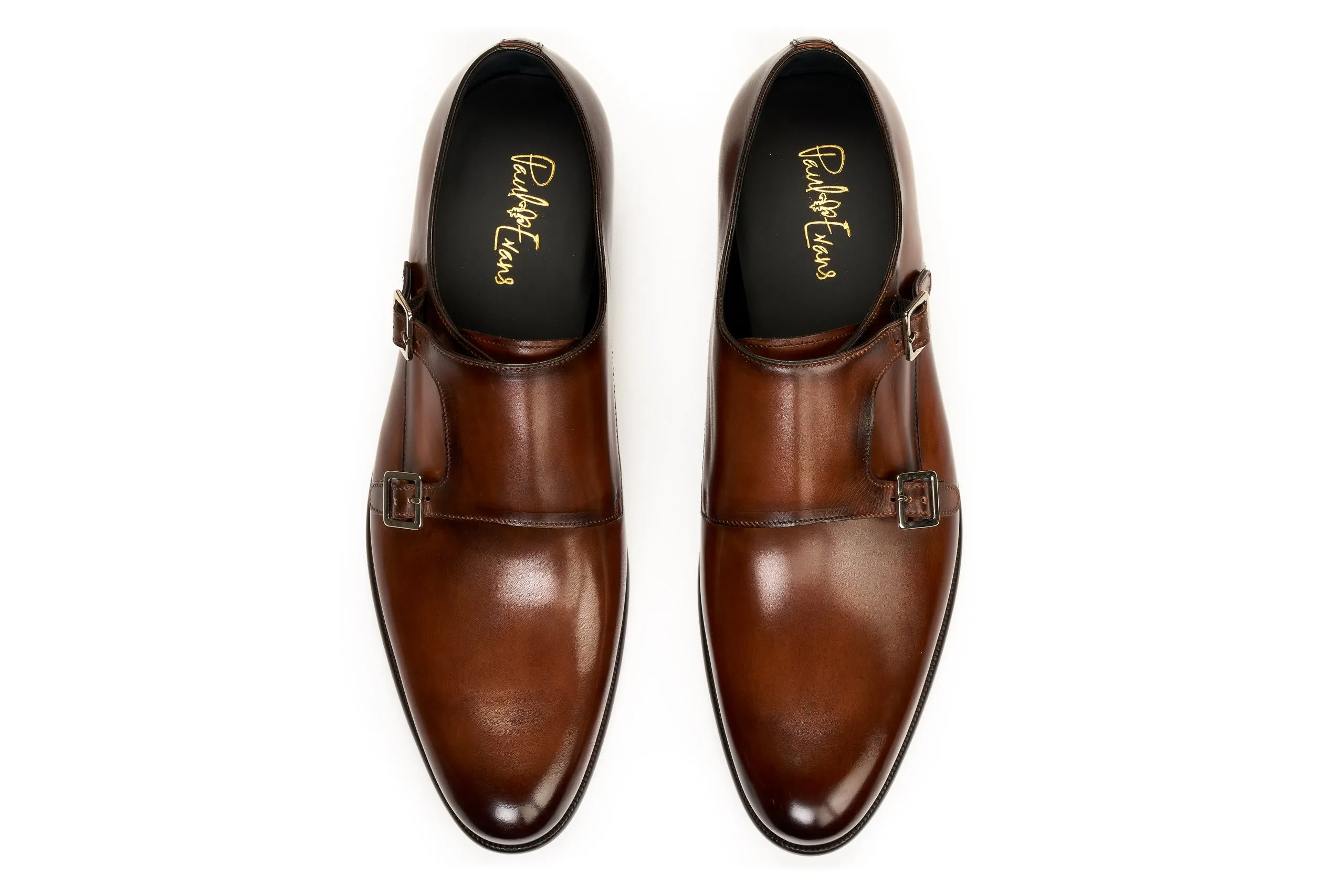 The Poitier Double Monk Strap - Brown