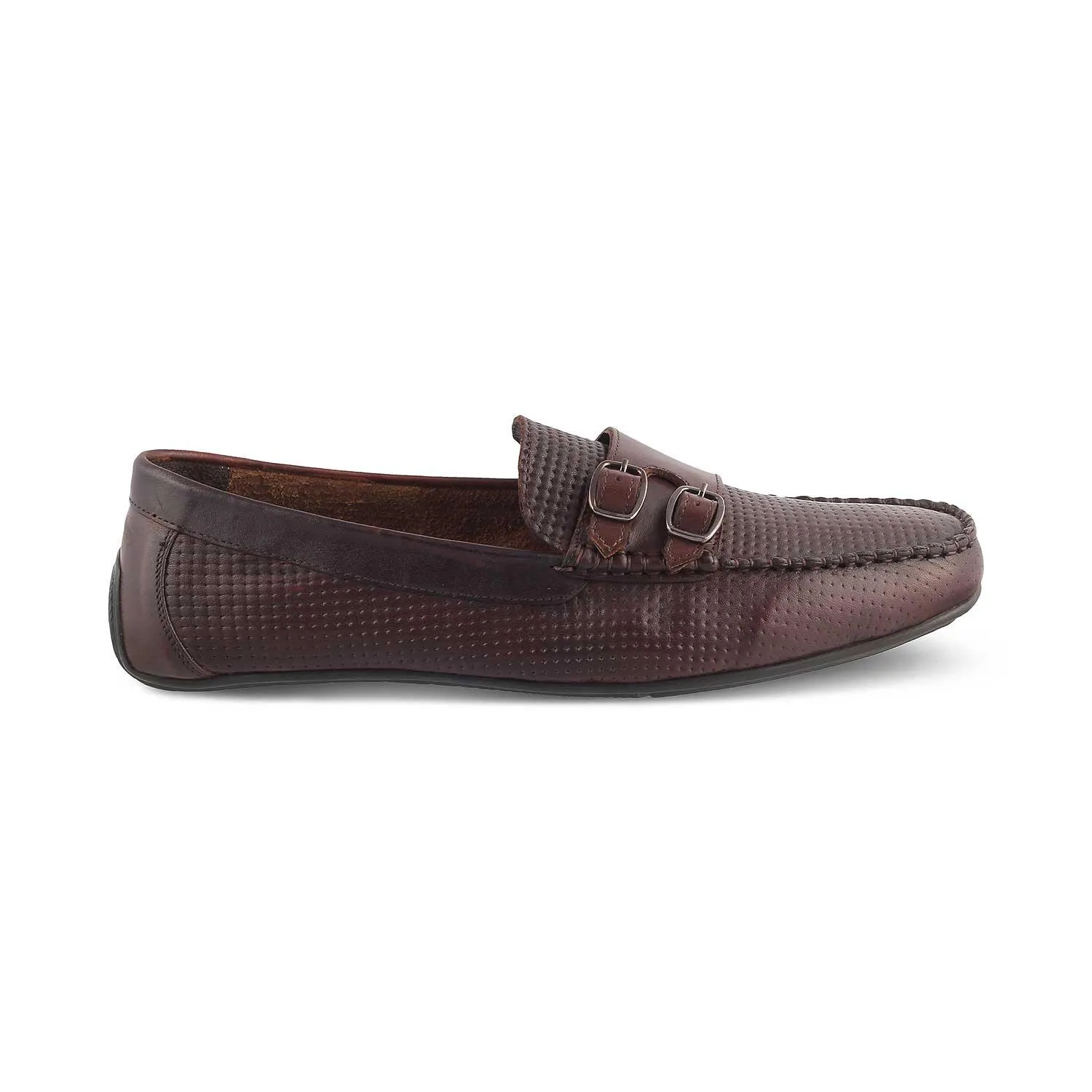 The Yosa Brown Men's Double Monk Shoes Tresmode