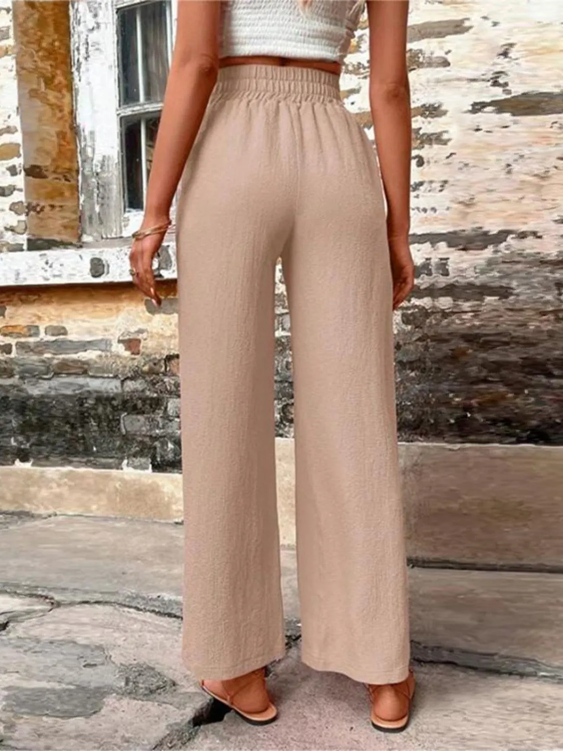 Tied High Waist Pants