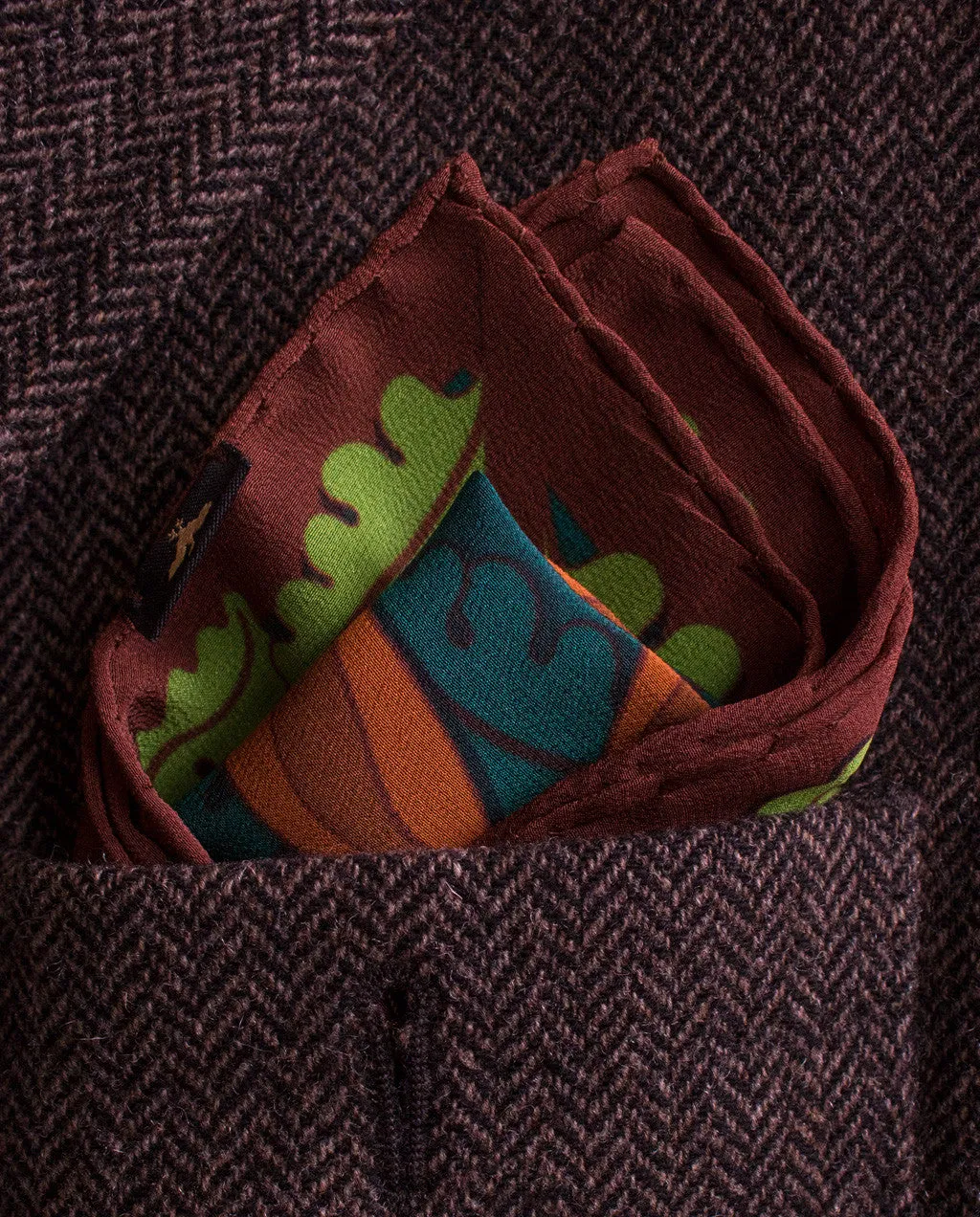 Trio of Hares – Day, Pocket Square